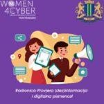 Young People from Bar Mastered the Skills to Fight Disinformation at a Workshop by Women4Cyber Montenegro